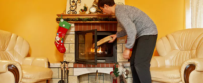 Rusted Metal Fireplace Restoration in Palm River-Clair Mel, Florida