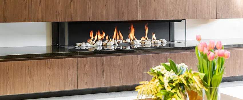 Double-height Fireplace Design Refurbishment in Palm River-Clair Mel, Florida